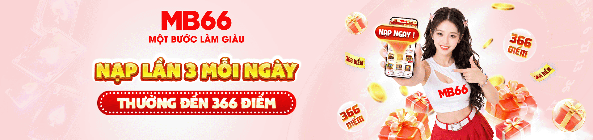 MB66 thưởng nạp nhiều lên đến 366 điểm